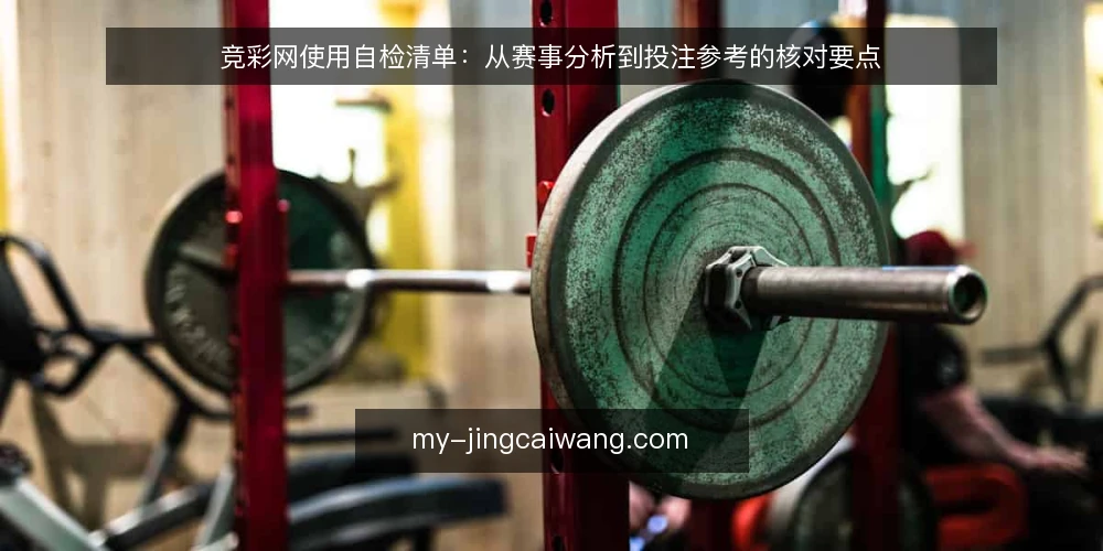 竞彩网使用自检清单：从赛事分析到投注参考的核对要点 — 观察信号：哪些迹象值得跟进 配图
